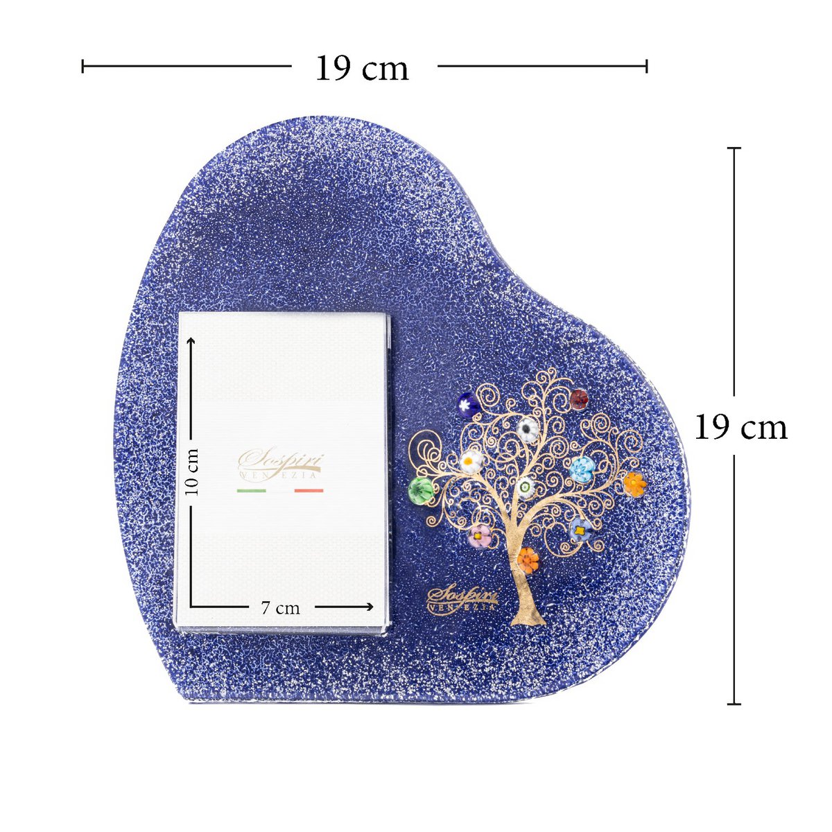Murano Glass Table -portemonnee, cadeau -idee, voorkeursidee, Golden Tree Decorum