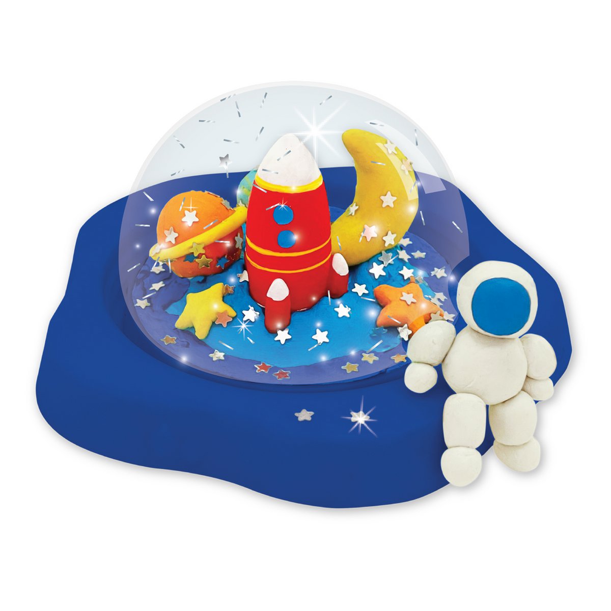 Conjunto de arte de cohete globo