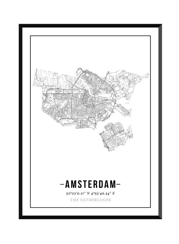 Amsterdam - Bykort plakat