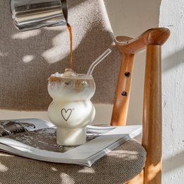 Double Bubble Glas Herz (VE = 6 Stk)