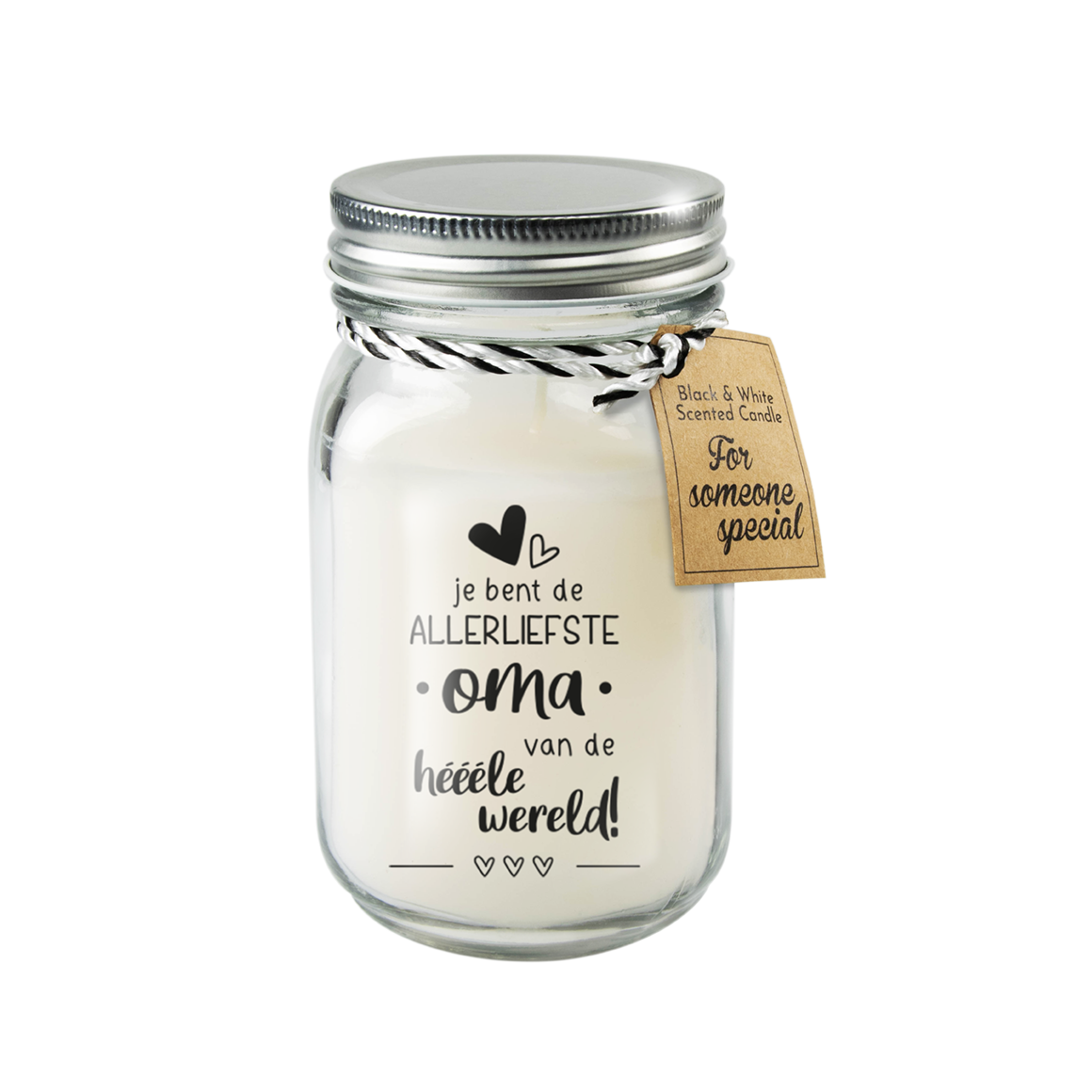 Black & White scented candles - Oma