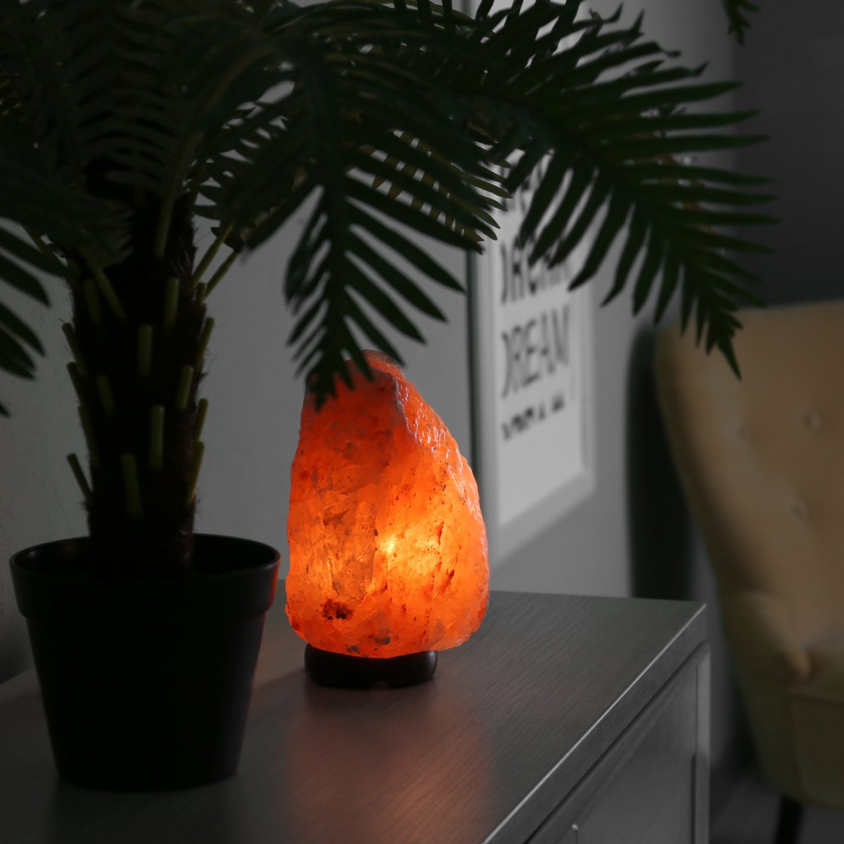Himalayan Salt Crystal Lamp - 2 to 3 kg - Natural Material - Gift Idea and Decoration