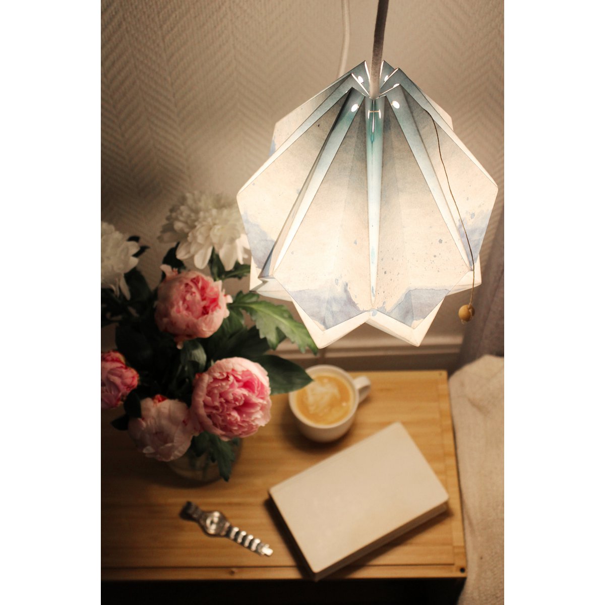 Lámpara colgante Paper Origami - Patrón Verano - talla M
