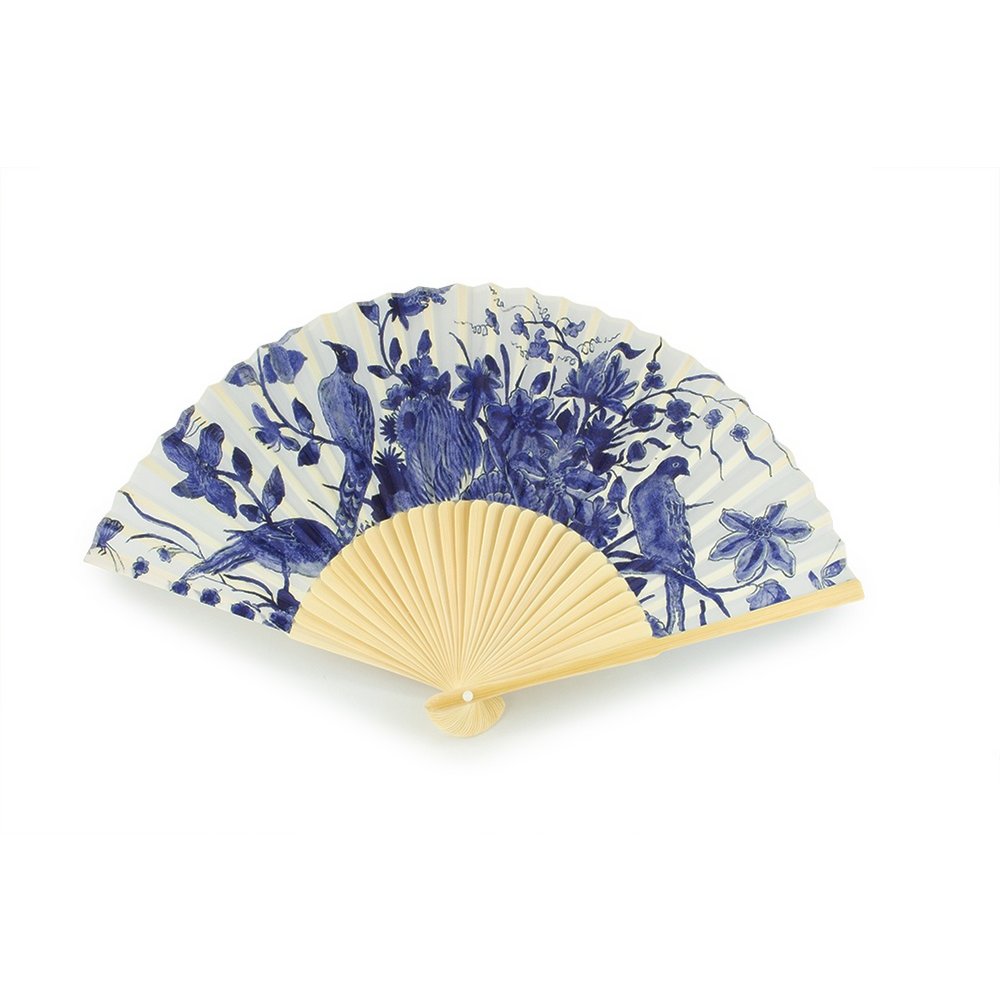 Fan, Delft blue Bird, Rijksmuseum