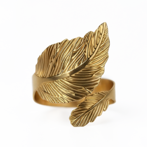 Serviettenring - Goldene Feder