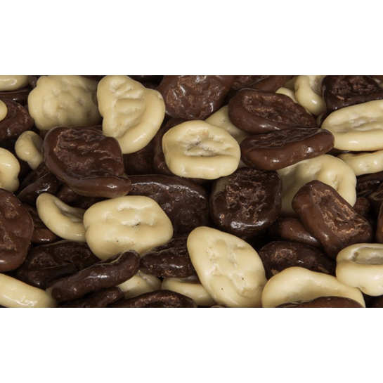 Schoko-Bananenchips gemischt
