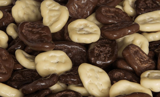 Schoko-Bananenchips gemischt