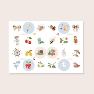 Stickervel Poppybird 1