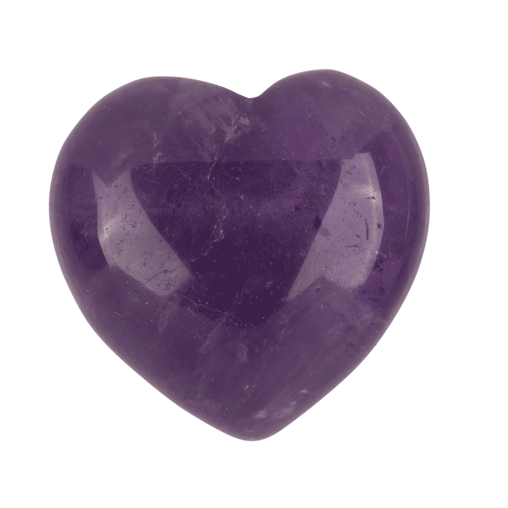 Gem stone, heart, 2,5 cm,