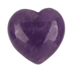 Gem stone, heart, 2,5 cm,