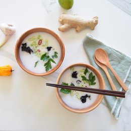 Handmade Tableware - Rice Bowl - Ø15 cm - Eco-friendly - Khaya Wood