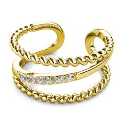 Irving Ring - Goud en kristal