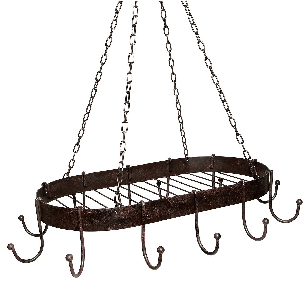 Grydeophæng af jern - antik brun 57cm