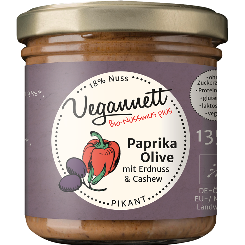 Organic paprika-olive spread