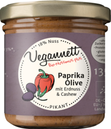 Biologische paprika-olijvenpasta