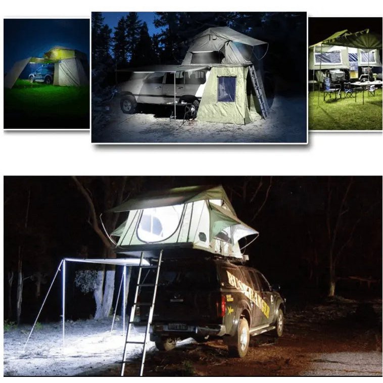 Tienda de campaña con techo para camping con tira LED - Flexible 1,3 M - Resistente al agua