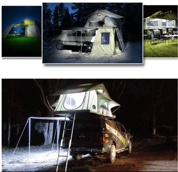 LED Strip Camping Tagtelt - Fleksibel 1,3M - Vandtæt