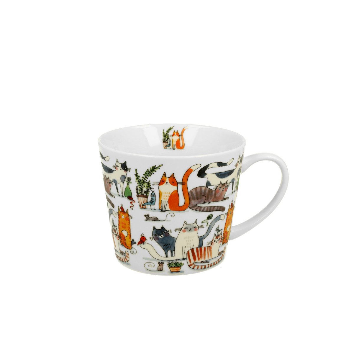 DUO CATS Mug, 600ml, LAZY CATS, giftbox