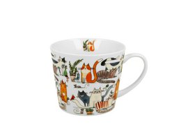 DUO CATS Mug, 600ml, LAZY CATS, giftbox