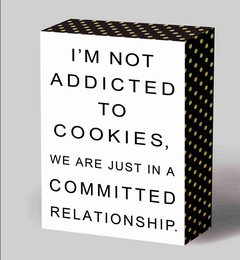 Wooden decor Addicted 18x13 cm