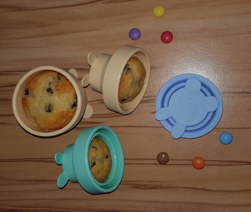 Kid Cups krussæt, foldbart, 180 ml, påskehare-motiv, tåler opvaskemaskine