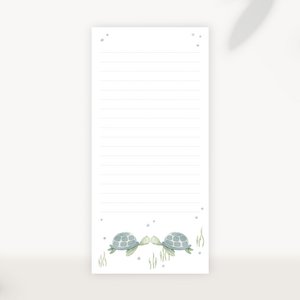 Notice block turtles - 50 sheet of din long block to tear off (PU = 5 pcs.)