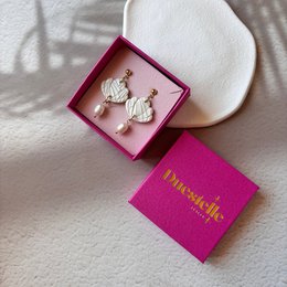 Atrani Shells - Handcrafted Earrings with Natural Pearl