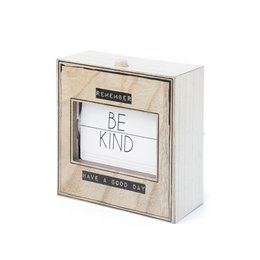 25 PHRASES FOR A HAPPY LIFE WOOD HF