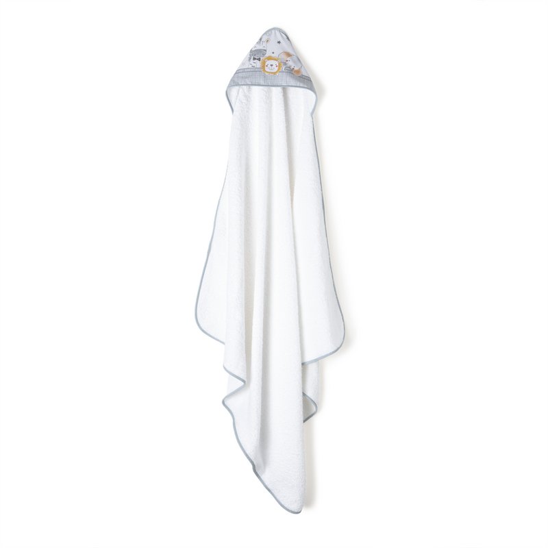 SET TOALLA DE BAÑO + DOU-DOU - MOD. ERIZO - GRIS