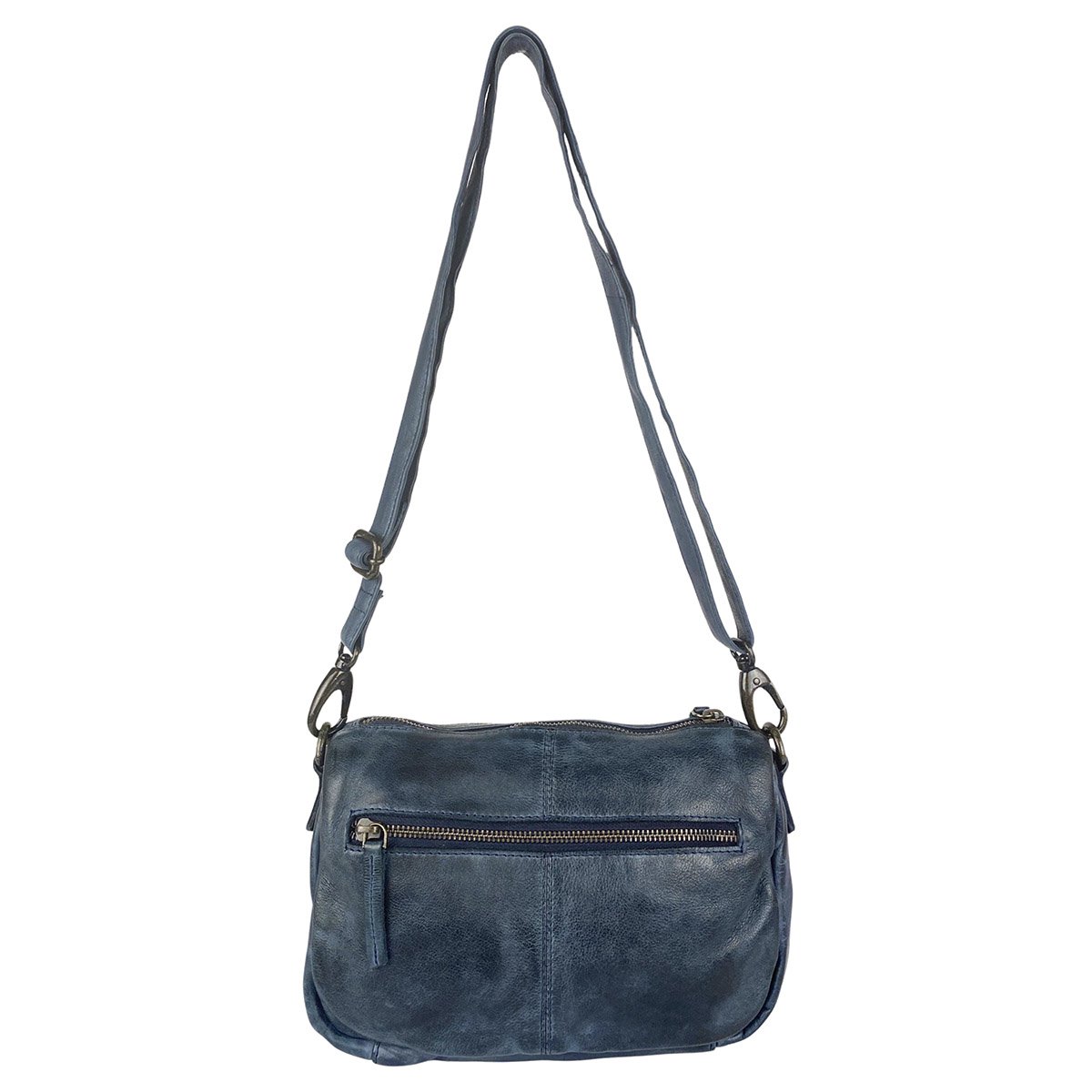 Bolso Bandolera De Mujer En Piel Lavada En 4 Colores