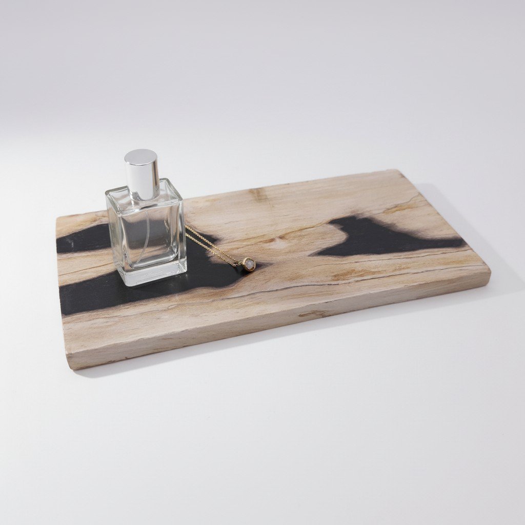 Tablett aus versteinertem Holz – 20 × 10 cm | Gemischte Auswahl