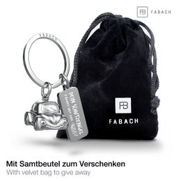 "Car" Miniatur Auto Schlüsselanhänger - Süßer Glücksbringer für Autofahrer - mit Gravur "Dein Schutzengel fährt mit Dir"