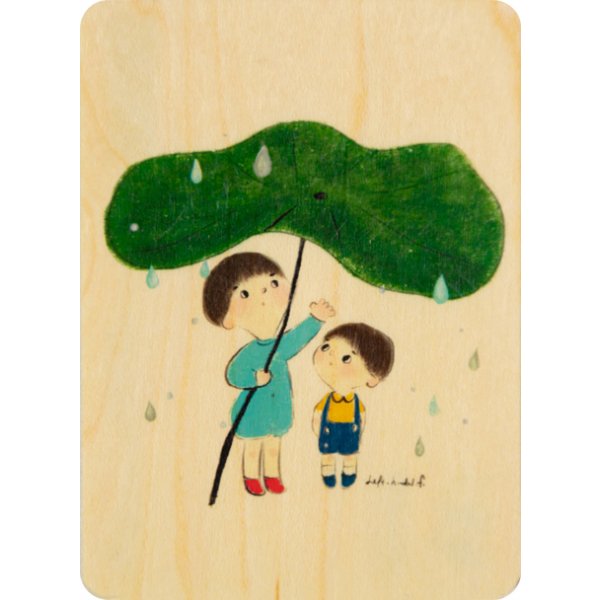 Woodhikids Kids 3 regnet Holzkarte