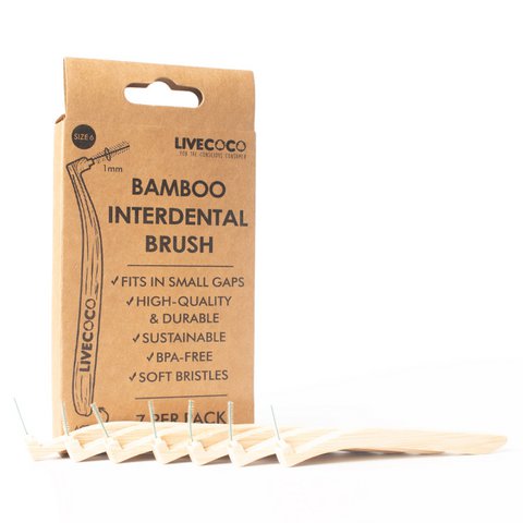 Size 4 (0.7mm) Bamboo Interdental Brushes (Reusable-7 Pack)