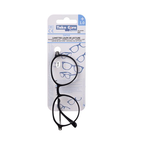 Leesbril – Sacha Metal Zwart +1,0
