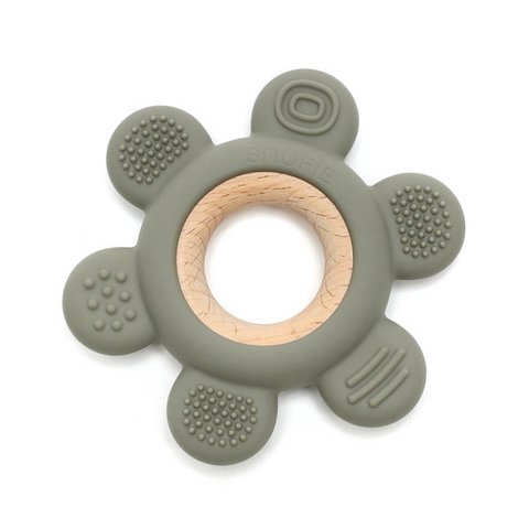 Weiche und harte Blumenholz & Silikon Teether | SALBEI