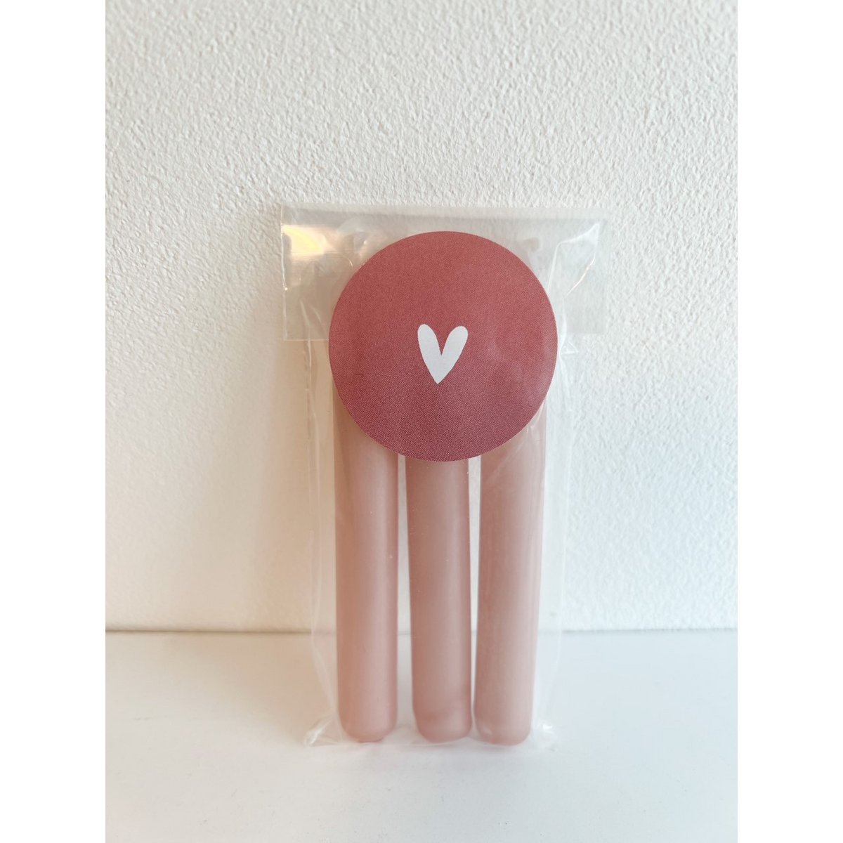 Set mit 3 Mini-Kerzen rosa