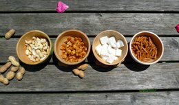 Holzschale - Obstschale - Salatschale - Modell  Carved - natur -  verschiedene Größen