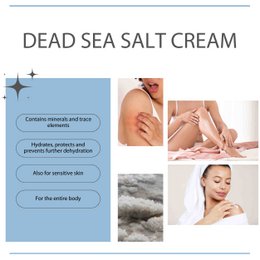 Camille Cosmétiques | Crème au sel de la Mer Morte - crème pour le corps - 250ml