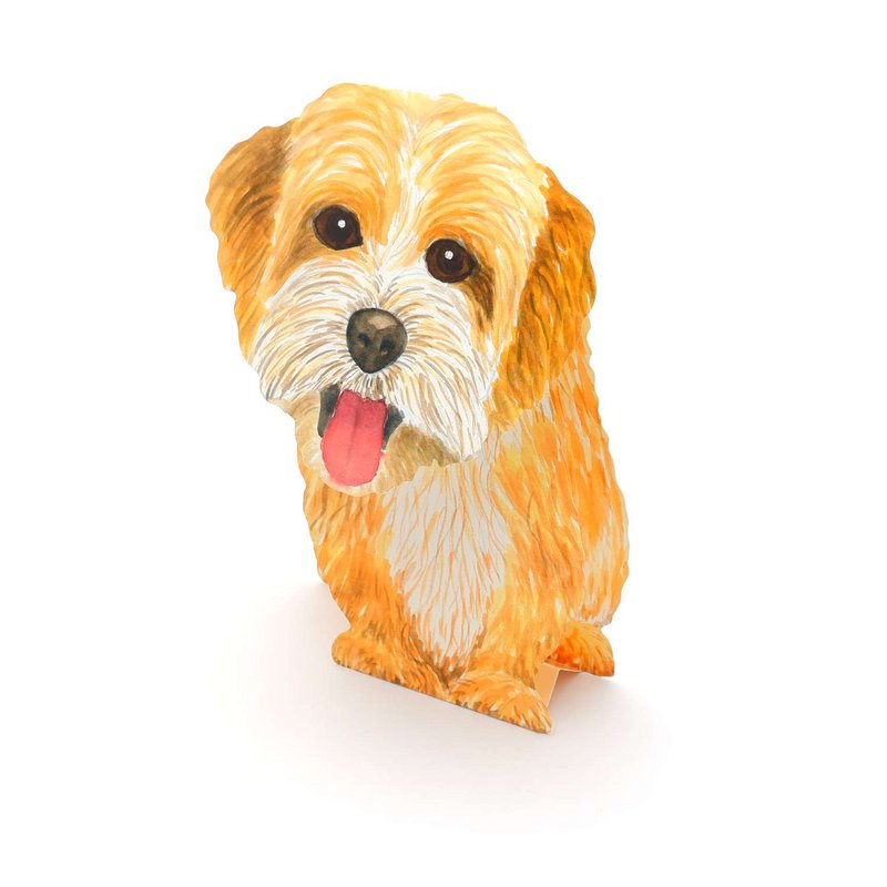 3D dyrekort "Lille hund"