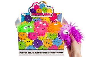 PUFFERBAL MET LACHGEZICHT 13CM