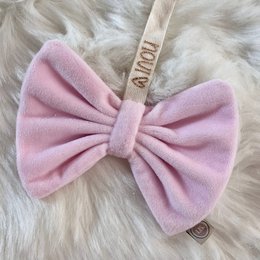 Speendoekje strik - licht roze