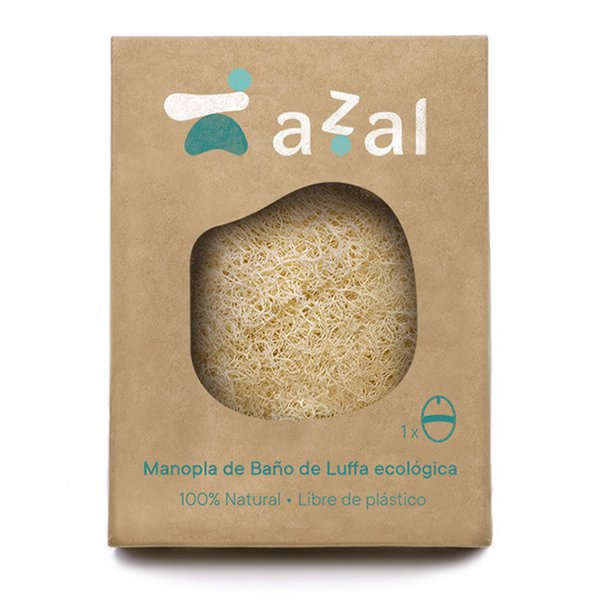 Luffa Körperpeelinghandschuh mit Griff. Azal.