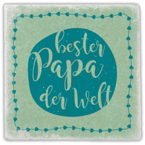 Marble coaster "best dad in the world"
