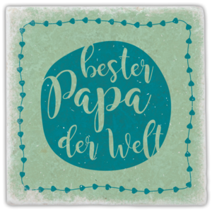 Marble coaster "best dad in the world"