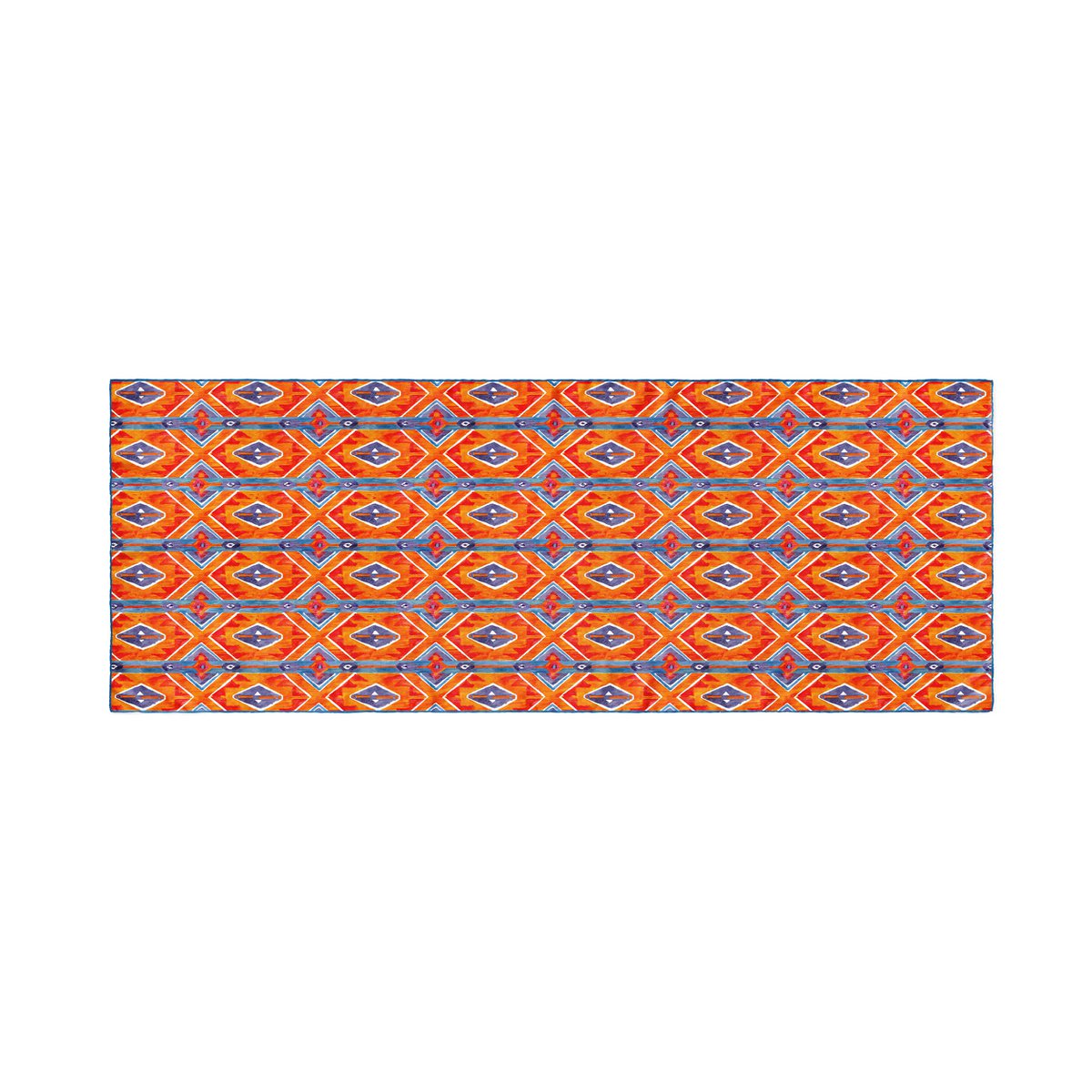 Colorful Silk Scarf Ikat Print Elang