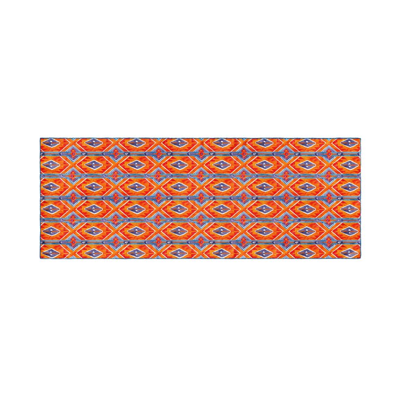 Colorful Silk Scarf Ikat Print Elang