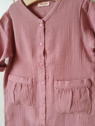 Unisex-Strampler aus Musselin / 100 % Bio-Doppelgaze-Baumwolle