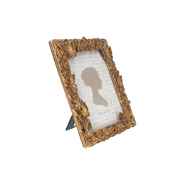 Gold resin butterfly photo frame 17x24 cm