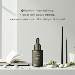 Miscela di olio essenziale di New Moon - Bergamot, Cedarwood, Lemon & Peppermint - Focus & Intevention, Clean Beauty, Vegan - 30 ml